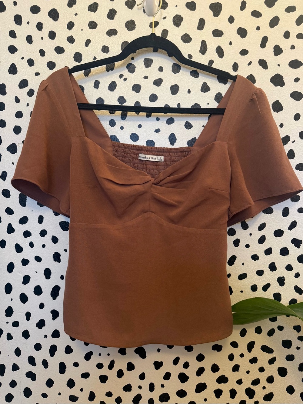 Abercrombie & Fitch Twist Peasant Style Blouse